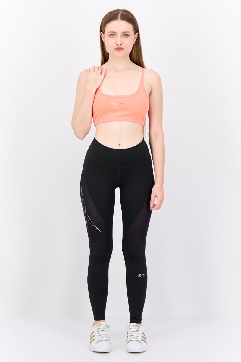 Reebok سراويل رياضية نسائية للياقة البدنية، سوداء - Image 4